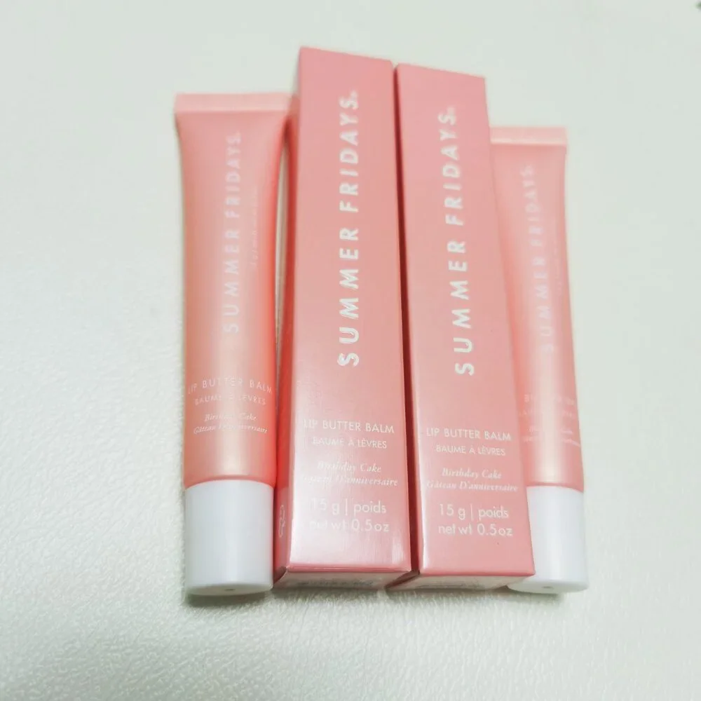 2pc( Birthday Cake )Summer Fridays Lip Butter Balm Conditioning Lip New With box